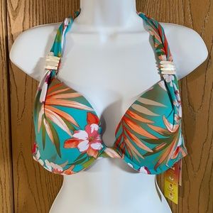 Tropical bikini top